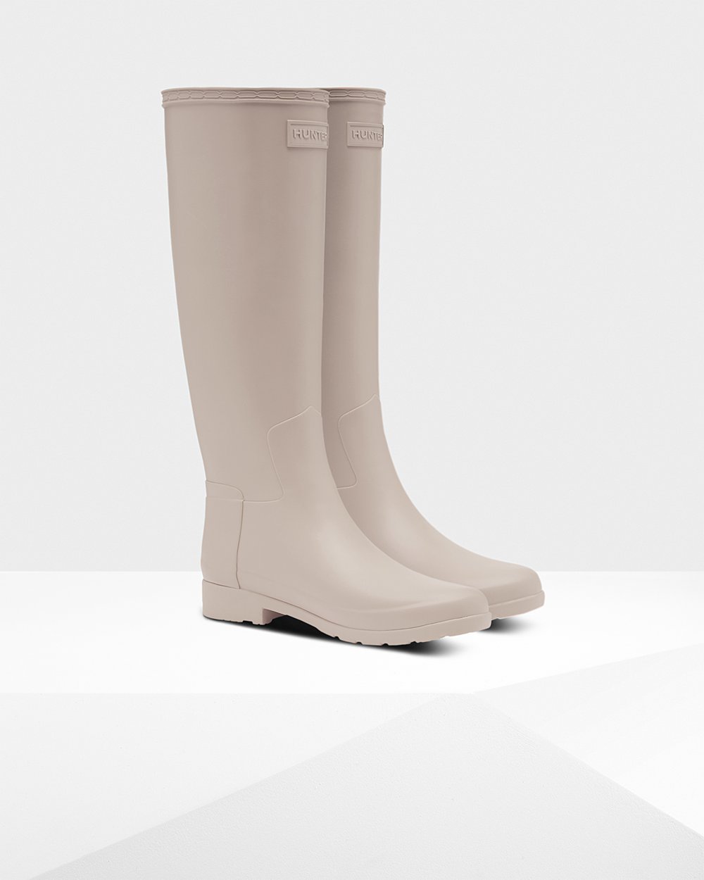 Hunter Refined Slim Fit Tall Rain Boots - Sale Clearance Womens Grey - WEZHOR798